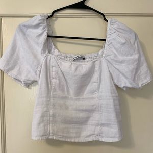 Abercrombie & Fitch Puff Sleeve Top